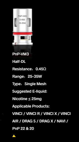 Voopoo PNP VM3 0.45 Ohm Coil (5'li Paket)