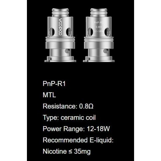 Voopoo PNP R1 0.8 Ohm Coil (5'li Paket)