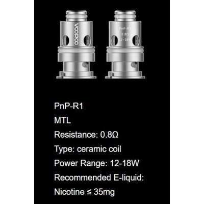Voopoo PNP R1 0.8 Ohm Coil (5'li Paket)