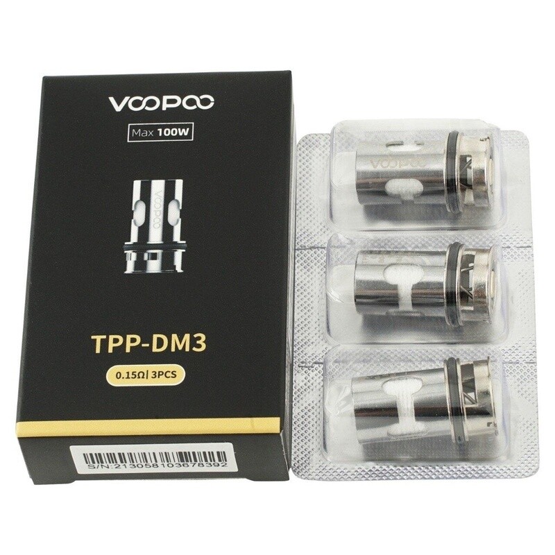 Voopoo TPP DM3 0.15ohm Coil - (3'lü Paket) Voopoo TPP DM3 0.15ohm Coil - (3'lü Paket)