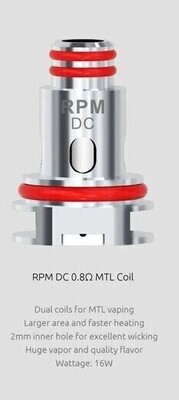 Smok Rpm 0.8 Ohm DC MTL Yedek Coil – (5’li Paket)