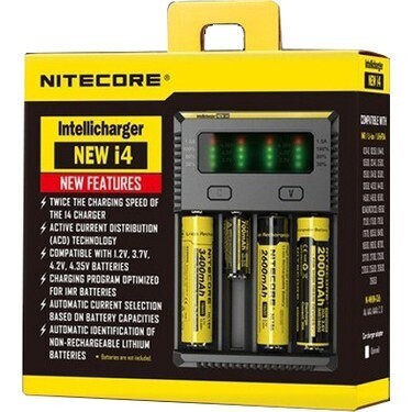 Nitecore İ4 İntelli Charger Li-İon Şarj Cihazı