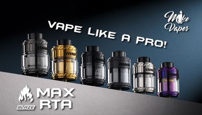 Thunderhead BLAZE MAX 30mm RTA Atomizer | Design by Mike Vapes Thunderhead BLAZE MAX 30mm RTA Atomizer | Design by Mike Vapes