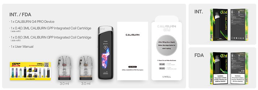 Uwell Caliburn G4 Pro 35W Pod Kit - 1800mAh