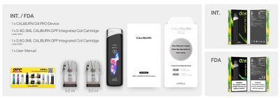 Uwell Caliburn G4 Pro 35W Pod Kit - 1800mAh
