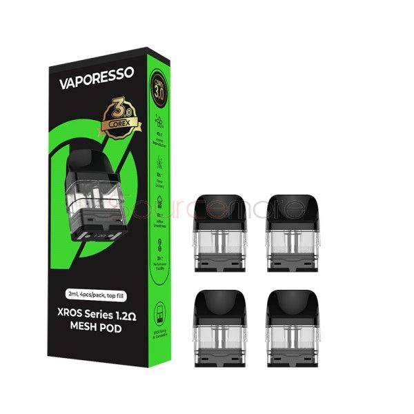 Vaporesso XROS 1.2 Ohm Kartuş COREX 3.0 - (4'lü Paket) Vaporesso XROS 1.2 Ohm Kartuş COREX 3.0 - (4'lü Paket)