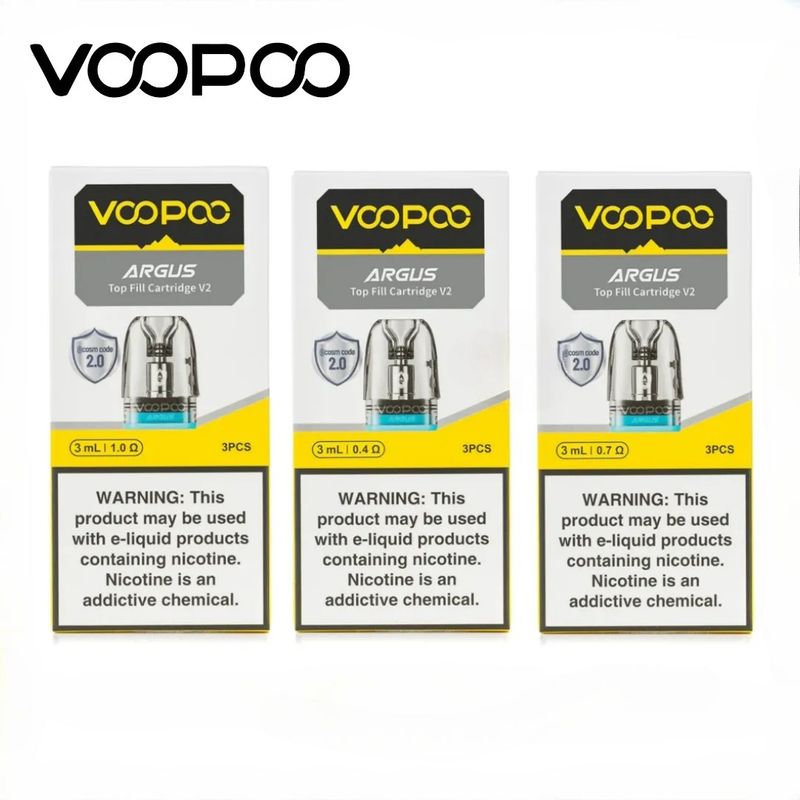 Voopoo Argus Pod V2 Kartuş 3ml - (3'lü Paket) Voopoo Argus Pod V2 Kartuş 3ml - (3'lü Paket)