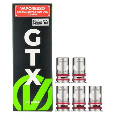 Vaporesso GTX 0.3 Dual Mesh Ohm Yedek Coil – (5’li paket) Vaporesso GTX 0.3 Dual Mesh Ohm Yedek Coil – (5’li paket)