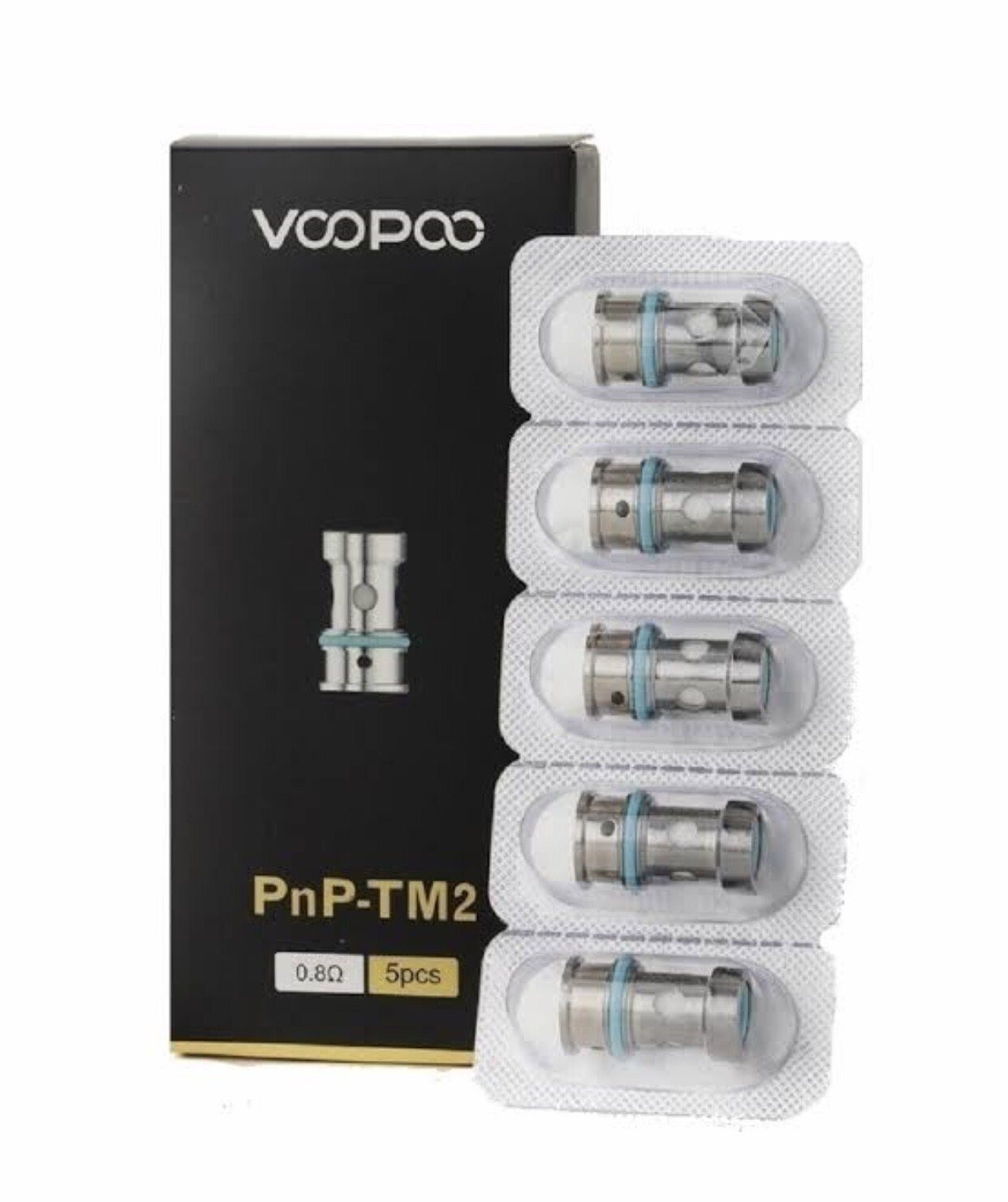Voopoo PNP TM2 0.8 Ohm Coil (5'li Paket), Coil Ohm ve Adet: Pnp TM2 0.8 ohm (5 Adet)