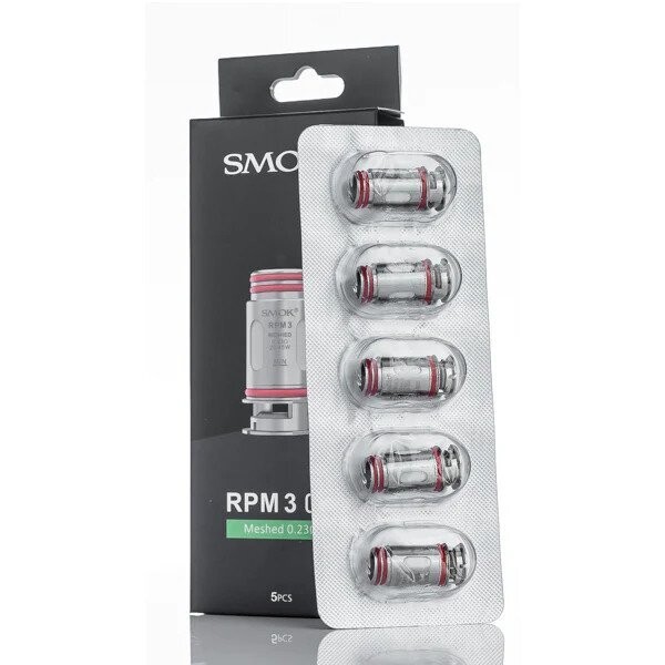 Smok RPM 3 Meshed 0.23 Ohm Coil - (5'li Paket), Coil için Ohm Seçiniz: RPM 3 Meshed 0.23 ohm (5 Adet)