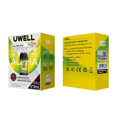Uwell Caliburn GPP Alpha 0.6 Ohm Kartuş - (4'lü Paket) Uwell Caliburn GPP Alpha 0.6 Ohm Kartuş - (4'lü Paket)