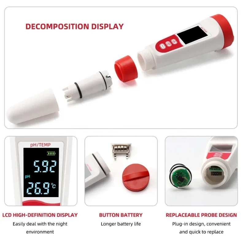 Store 1 pH meter with everything including 3mol KCl solution for electrode life