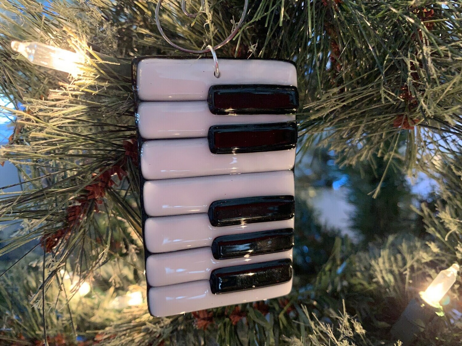 Piano Keyboard Tree Ornament, Stocking Stuffer, Gift Box Included