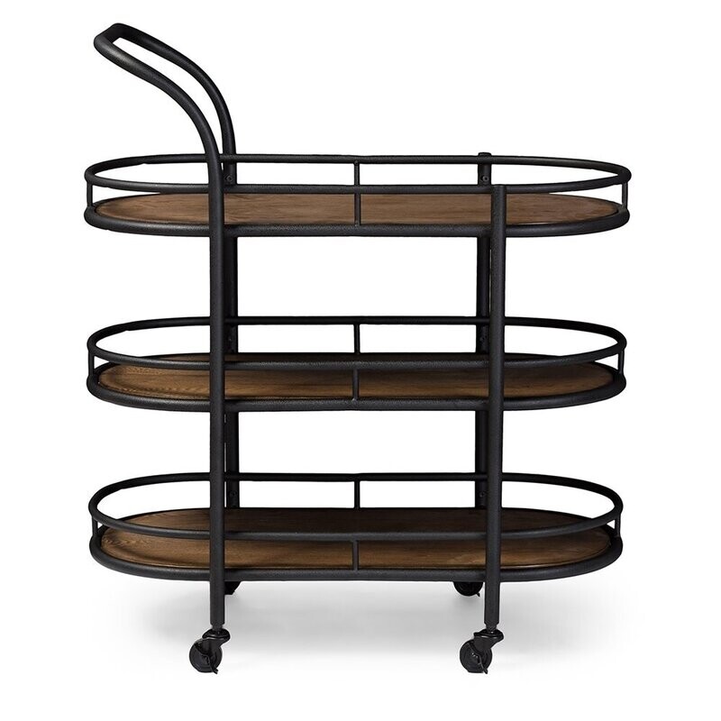 BAXTON STUDIO KARLIN RUSTIC INDUSTRIAL STYLE ANTIQUE BLACK TEXTURED FINISH METAL DISTRESSED WOOD MOBILE KITCHEN BAR SERVING WINE CART BAXTON STUDIO KARLIN RUSTIC INDUSTRIAL STYLE ANTIQUE BLACK TEXTURED FINISH METAL DISTRESSED WOOD MOBILE KITCHEN BAR SERVING WINE CART