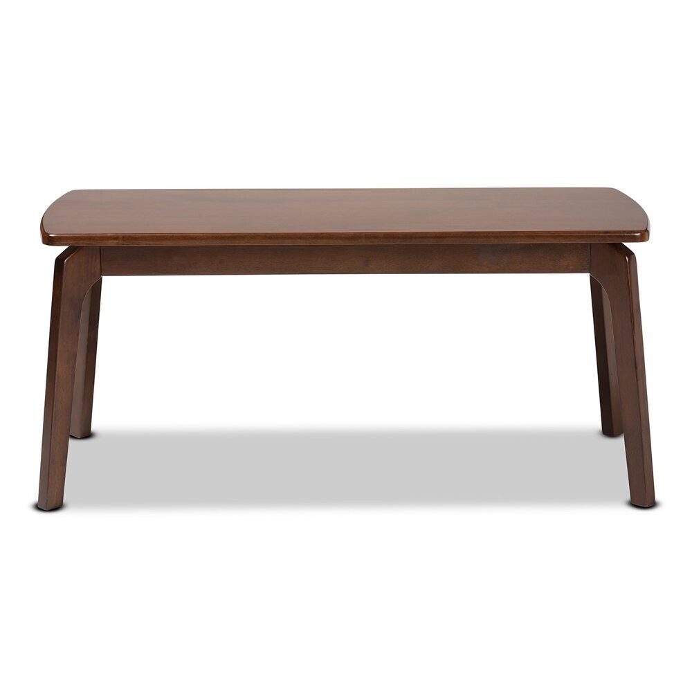 BAXTON STUDIO LINDEN MODERN AND CONTEMPORARY DARK BROWN FINISHED WOOD DINING BENCH