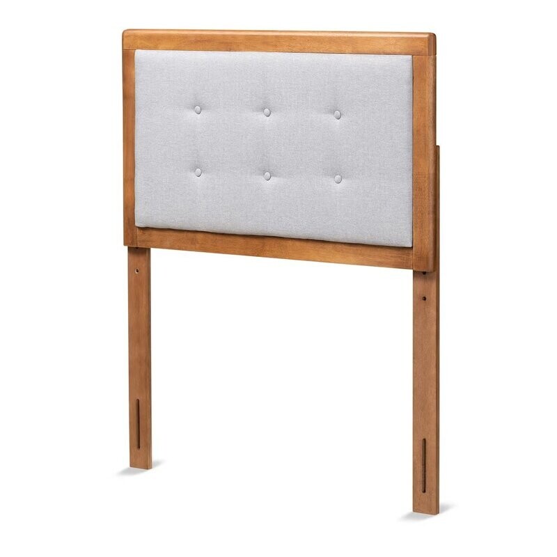 BAXTON STUDIO SARINE MID-CENTURY MODERN LIGHT GREY FABRIC UPHOLSTERED AND WALNUT BROWN FINISHED WOOD TWIN SIZE HEADBOARD
Item #: MG97053-Light Grey/Ash Walnut-HB-Twin BAXTON STUDIO SARINE MID-CENTURY MODERN LIGHT GREY FABRIC UPHOLSTERED AND WALNUT BROWN FINISHED WOOD TWIN SIZE HEADBOARD
Item #: MG97053-Light Grey/Ash Walnut-HB-Twin
