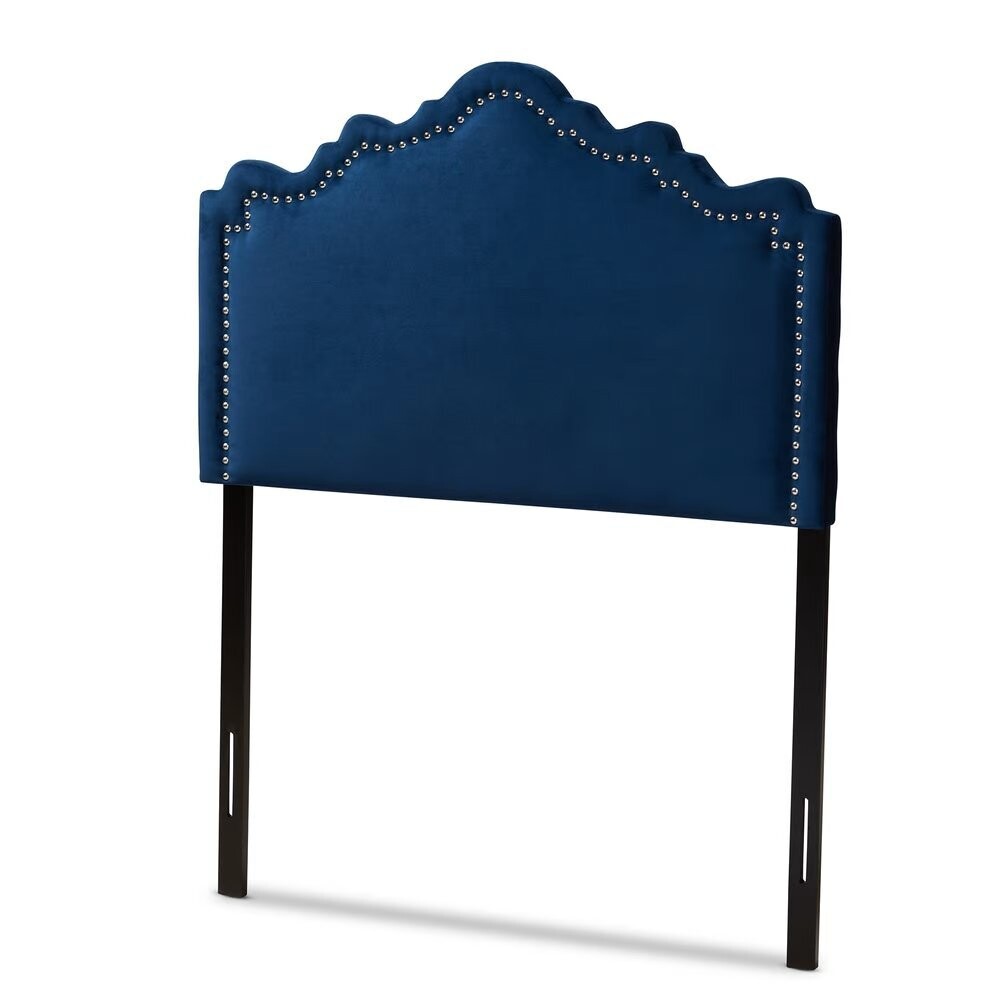 BAXTON STUDIO NADEEN MODERN AND CONTEMPORARY NAVY BLUE VELVET FABRIC UPHOLSTERED TWIN SIZE HEADBOARD

Item #: BBT6622-Navy Blue-HB-Twin