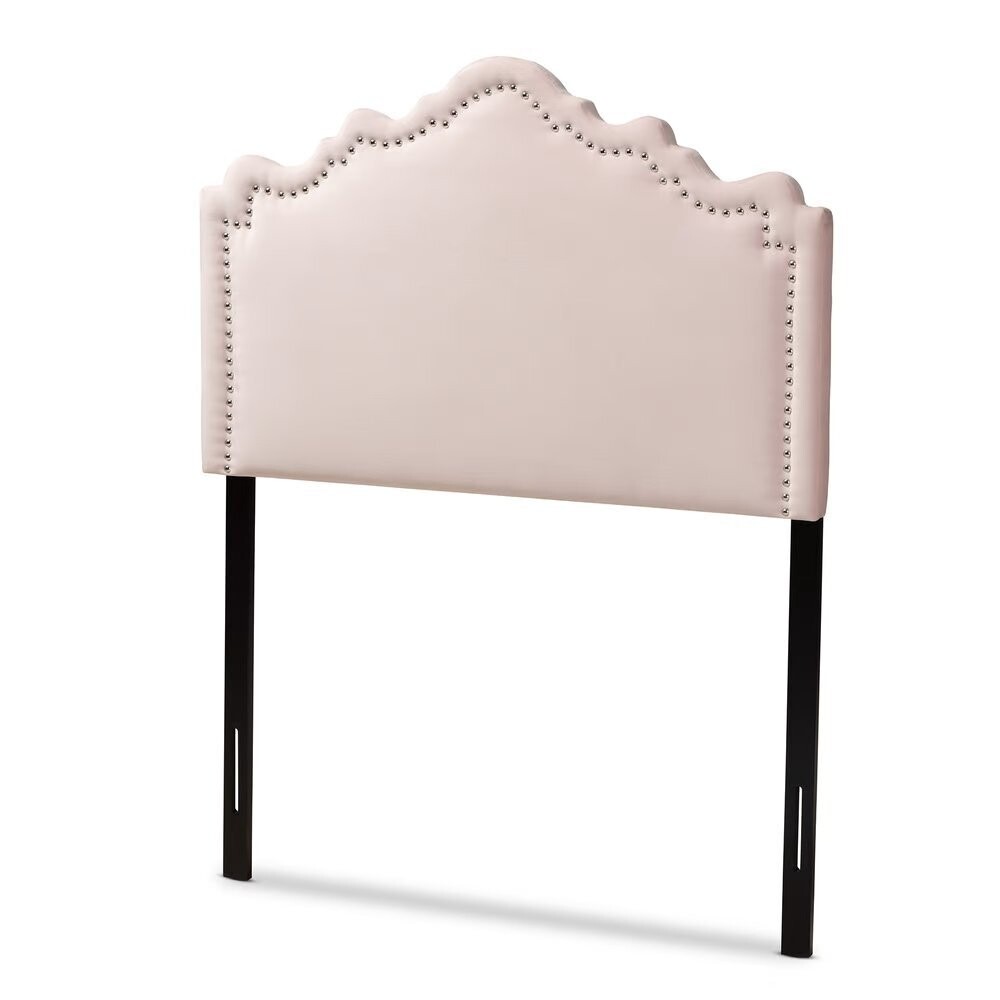 BAXTON STUDIO NADEEN MODERN AND CONTEMPORARY LIGHT PINK VELVET FABRIC UPHOLSTERED TWIN SIZE HEADBOARD

Item #: BBT6622-Light Pink-HB-Twin