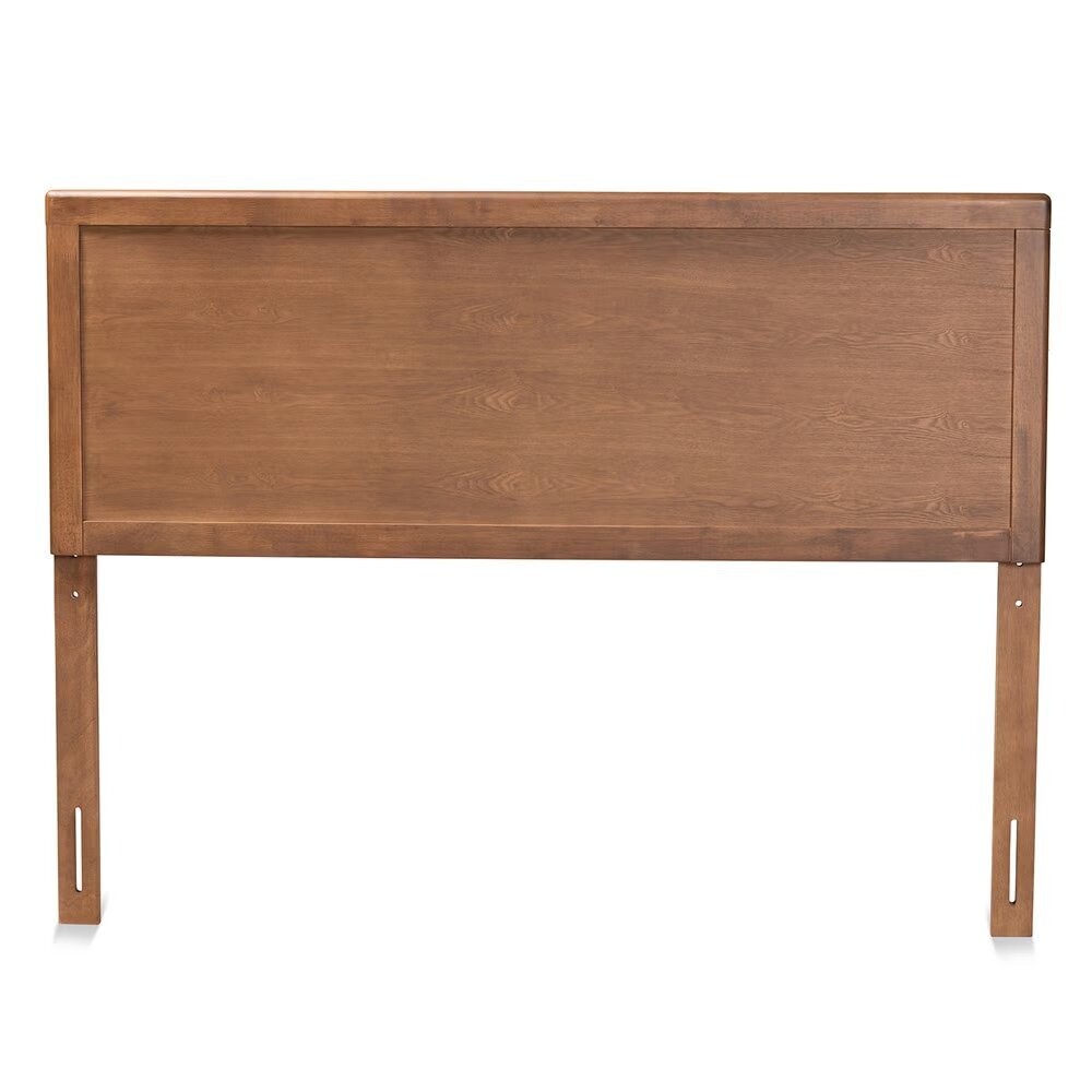 BAXTON STUDIO ALAN MODERN AND CONTEMPORARY TRANSITIONAL ASH WALNUT FINISHED WOOD FULL SIZE HEADBOARD