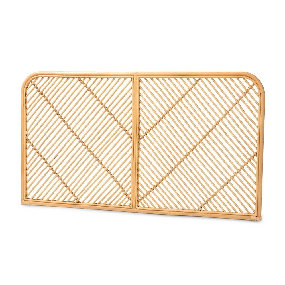 BAXTON STUDIO SAKINA MODERN BOHEMIAN NATURAL BROWN RATTAN QUEEN SIZE WALL-MOUNT HEADBOARD

Item #: 0679B-Rattan-HB-Queen