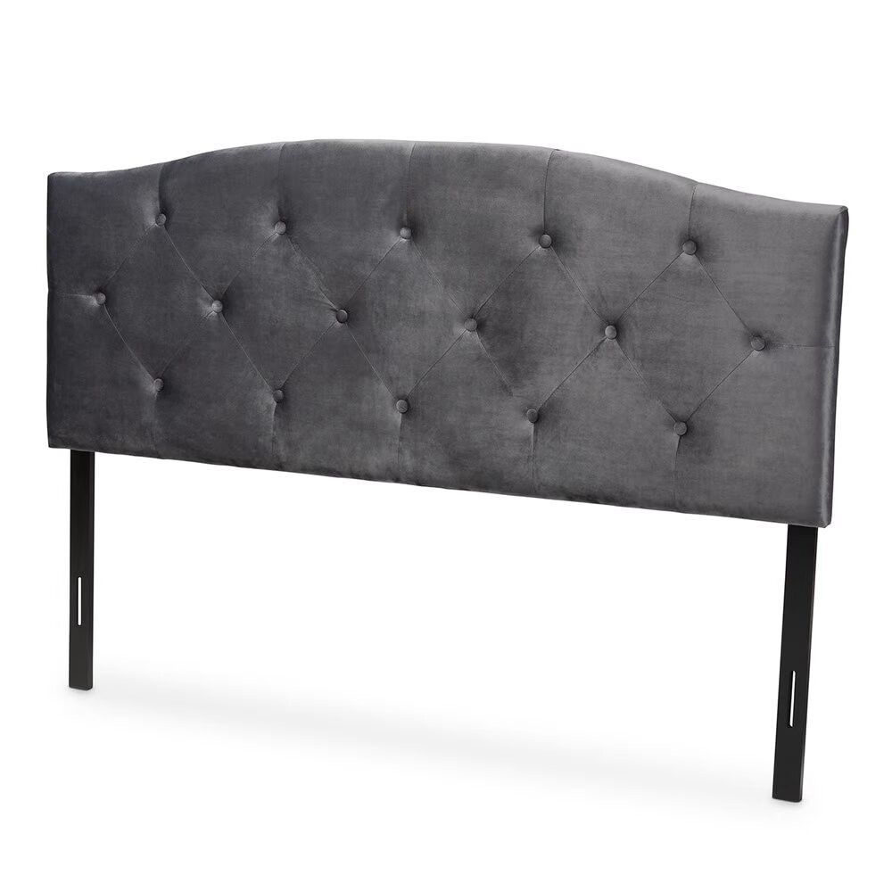 BAXTON STUDIO LEONE MODERN AND CONTEMPORARY GREY VELVET FABRIC UPHOLSTERED KING SIZE HEADBOARD

Item #: Leone-Grey Velvet-HB-King