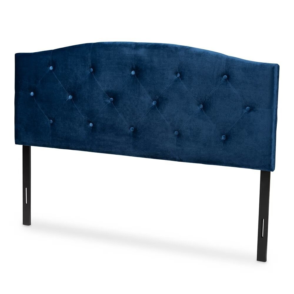 BAXTON STUDIO LEONE MODERN AND CONTEMPORARY NAVY BLUE VELVET FABRIC UPHOLSTERED KING SIZE HEADBOARD

Item #: Leone-Navy Blue Velvet-HB-King