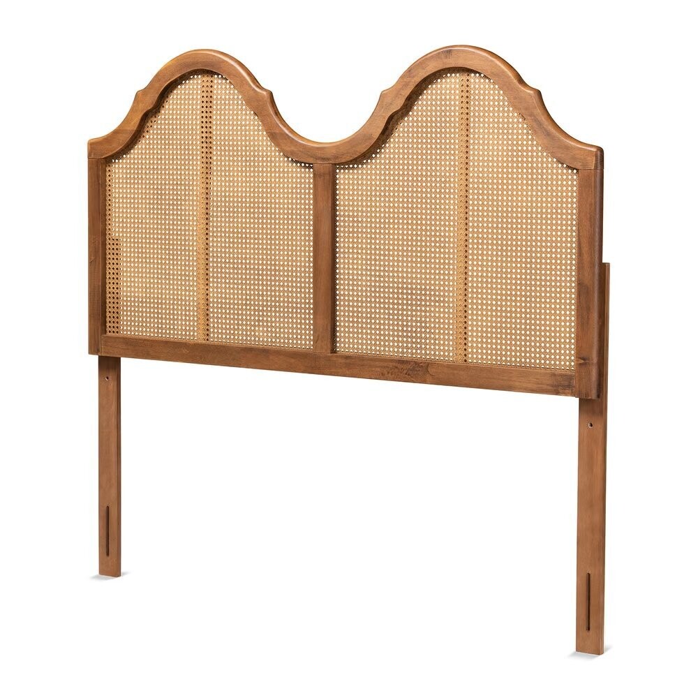 BAXTON STUDIO HAZEL VINTAGE CLASSIC AND TRADITIONAL ASH WALNUT FINISHED WOOD AND SYNTHETIC RATTAN KING SIZE ARCHED HEADBOARD

Item #: MG9739-1-Ash Walnut Rattan-HB-King