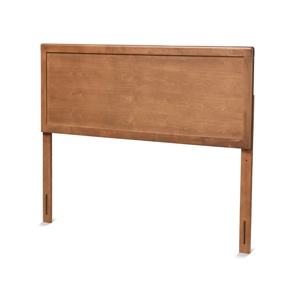 BAXTON STUDIO ALAN MODERN AND CONTEMPORARY TRANSITIONAL ASH WALNUT FINISHED WOOD KING SIZE HEADBOARD