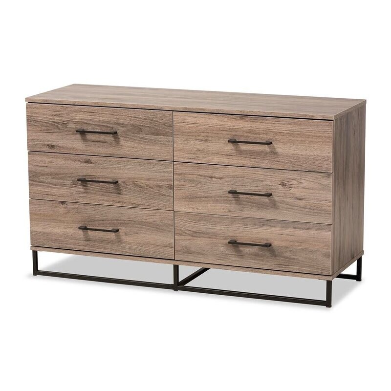 BAXTON STUDIO DAXTON MODERN AND CONTEMPORARY RUSTIC OAK FINISHED WOOD 6-DRAWER DRESSER

Item #: DC 5912-ZZ-Rustic Oak-6DW-Dresser