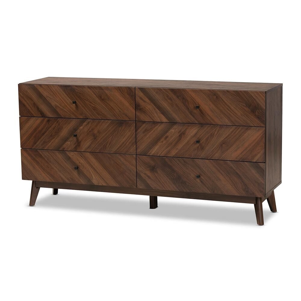 BAXTON STUDIO HARTMAN MID-CENTURY MODERN WALNUT BROWN FINISHED WOOD 6-DRAWER DRESSER

Item #: LV23COD23232WI-Columbia-6DW-Dresser