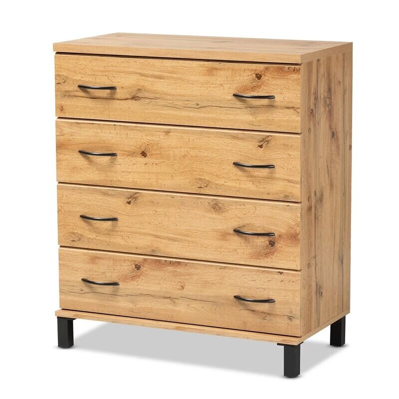 BAXTON STUDIO MAISON MODERN AND CONTEMPORARY WOTAN OAK BROWN FINISHED WOOD 4-DRAWER STORAGE CHEST

Item #: BR888024-Wotan Oak