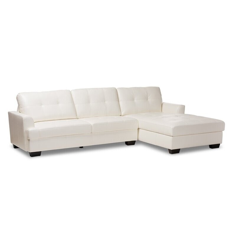 BAXTON STUDIO ADALYNN MODERN AND CONTEMPORARY WHITE FAUX LEATHER UPHOLSTERED SECTIONAL SOFA
Item #: R2471-White-RFC (IDS070LT-SEC-LS) BAXTON STUDIO ADALYNN MODERN AND CONTEMPORARY WHITE FAUX LEATHER UPHOLSTERED SECTIONAL SOFA
Item #: R2471-White-RFC (IDS070LT-SEC-LS)