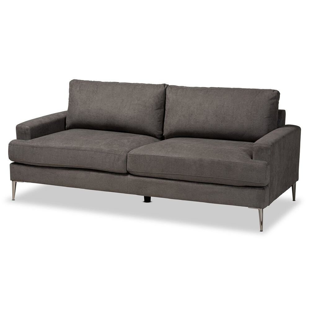 BAXTON STUDIO DAVIDSON MODERN AND CONTEMPORARY GREY FABRIC UPHOLSTERED SOFA

Item #: 3132A-Grey-Sofa