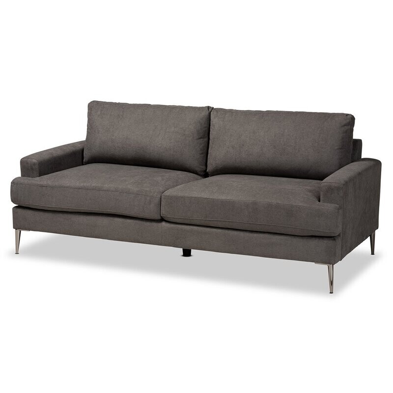 BAXTON STUDIO DAVIDSON MODERN AND CONTEMPORARY GREY FABRIC UPHOLSTERED SOFA

Item #: 3132A-Grey-Sofa