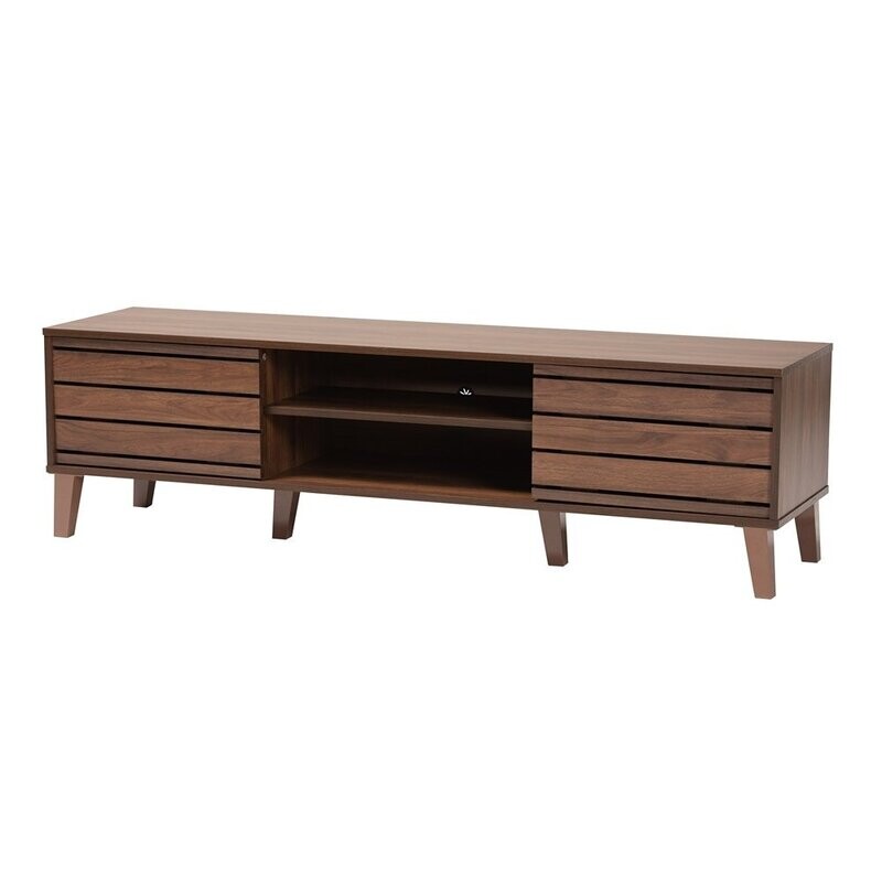 BAXTON STUDIO TERESINA MID-CENTURY MODERN TRANSITIONAL WALNUT BROWN FINISHED WOOD 2-DOOR TV STAND

Item #: SETV90980-Columbia-TV