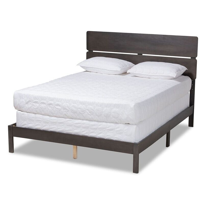 BAXTON STUDIO ANTHONY MODERN AND CONTEMPORARY DARK GREY OAK FINISHED WOOD KING SIZE PANEL BED BAXTON STUDIO ANTHONY MODERN AND CONTEMPORARY DARK GREY OAK FINISHED WOOD KING SIZE PANEL BED