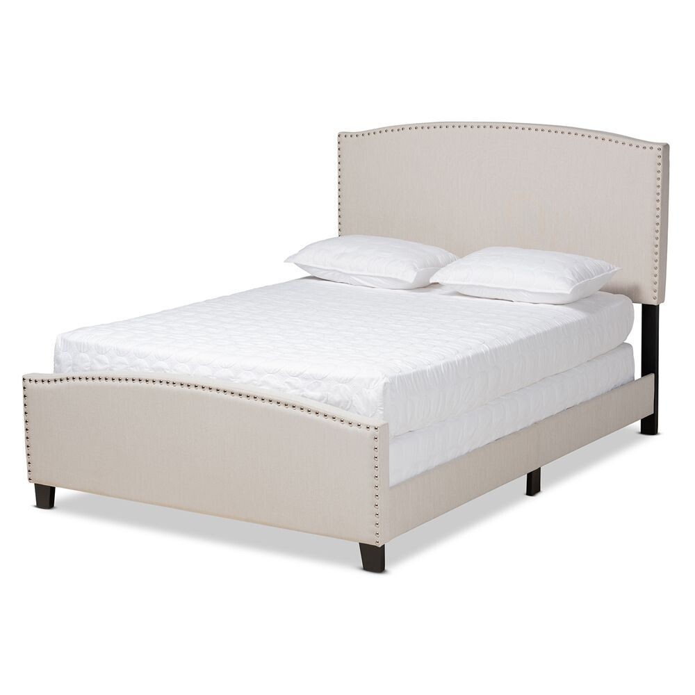 BAXTON STUDIO MORGAN MODERN TRANSITIONAL BEIGE FABRIC UPHOLSTERED KING SIZE PANEL BED

Item #: Morgan-Beige-King