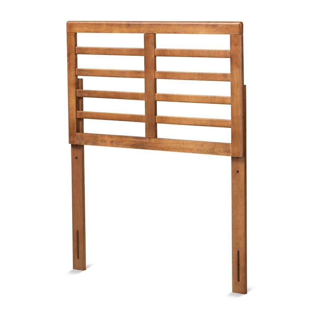BAXTON STUDIO SALOME MID-CENTURY MODERN WALNUT BROWN FINISHED WOOD TWIN SIZE OPEN SLAT HEADBOARD

Item #: MG97063-Ash Walnut-HB-Twin