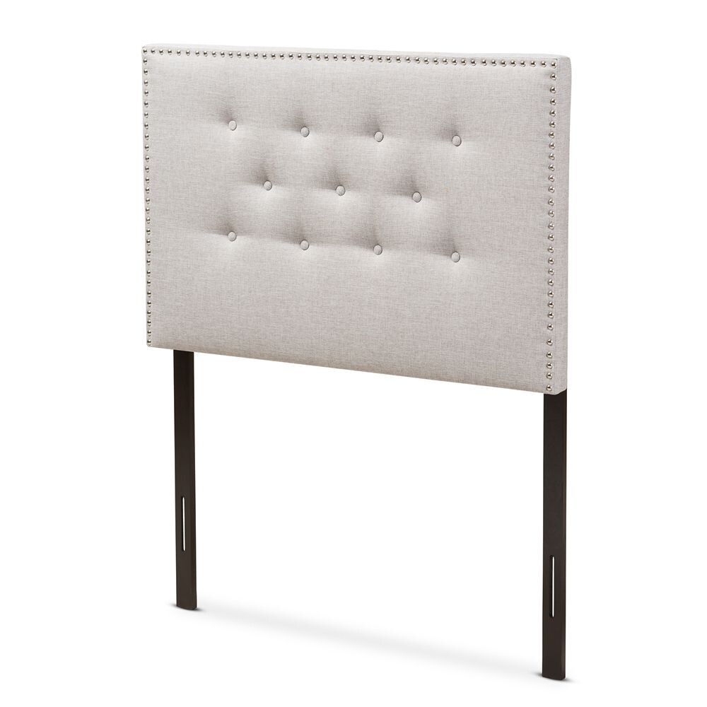 BAXTON STUDIO WINDSOR MODERN AND CONTEMPORARY GREYISH BEIGE FABRIC UPHOLSTERED TWIN SIZE HEADBOARD

Item #: BBT6691-Greyish Beige-Twin HB-H1217-14