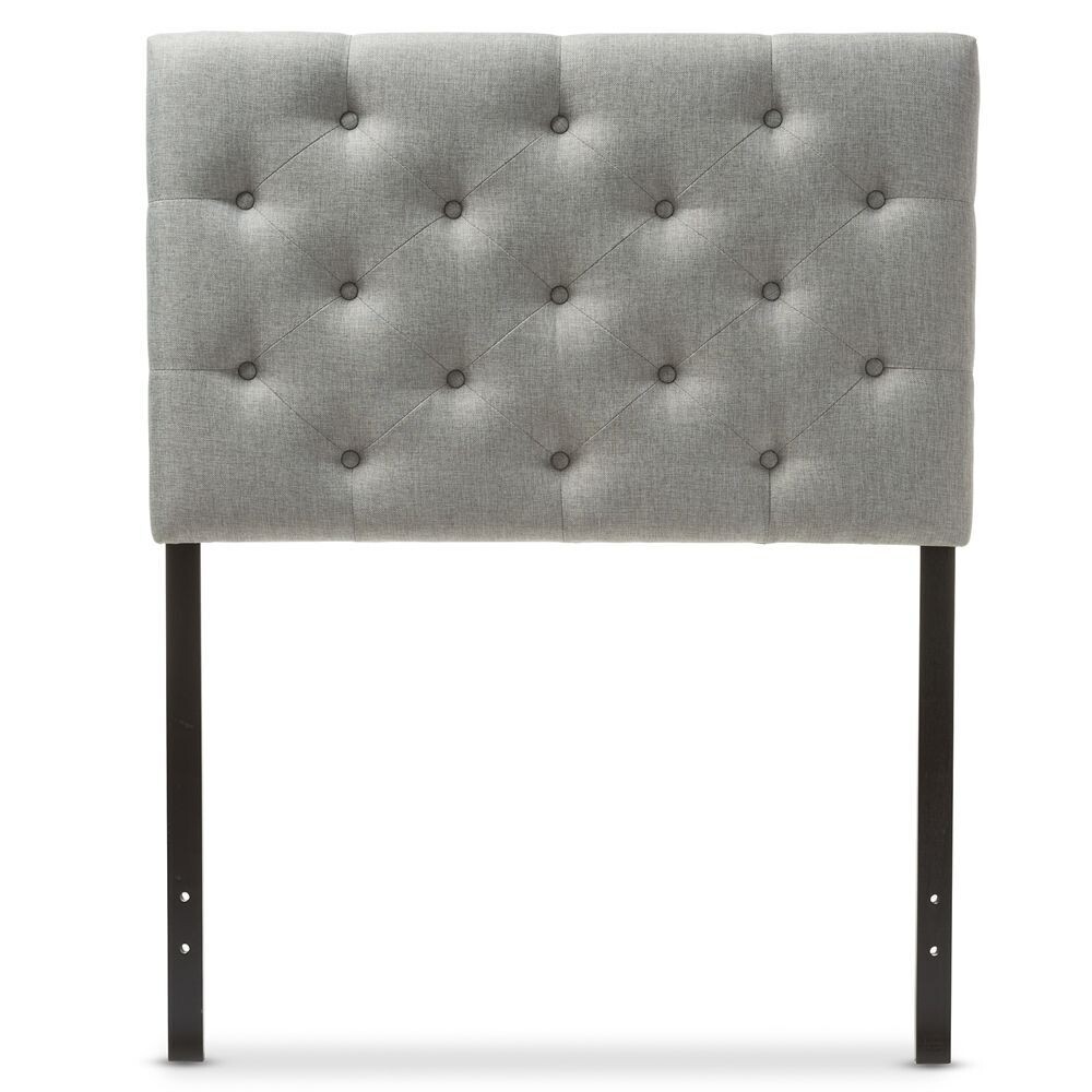 BAXTON STUDIO VIVIANA MODERN AND CONTEMPORARY GREY FABRIC UPHOLSTERED BUTTON-TUFTED TWIN SIZE HEADBOARD

Item #: BBT6506-Grey-Twin HB