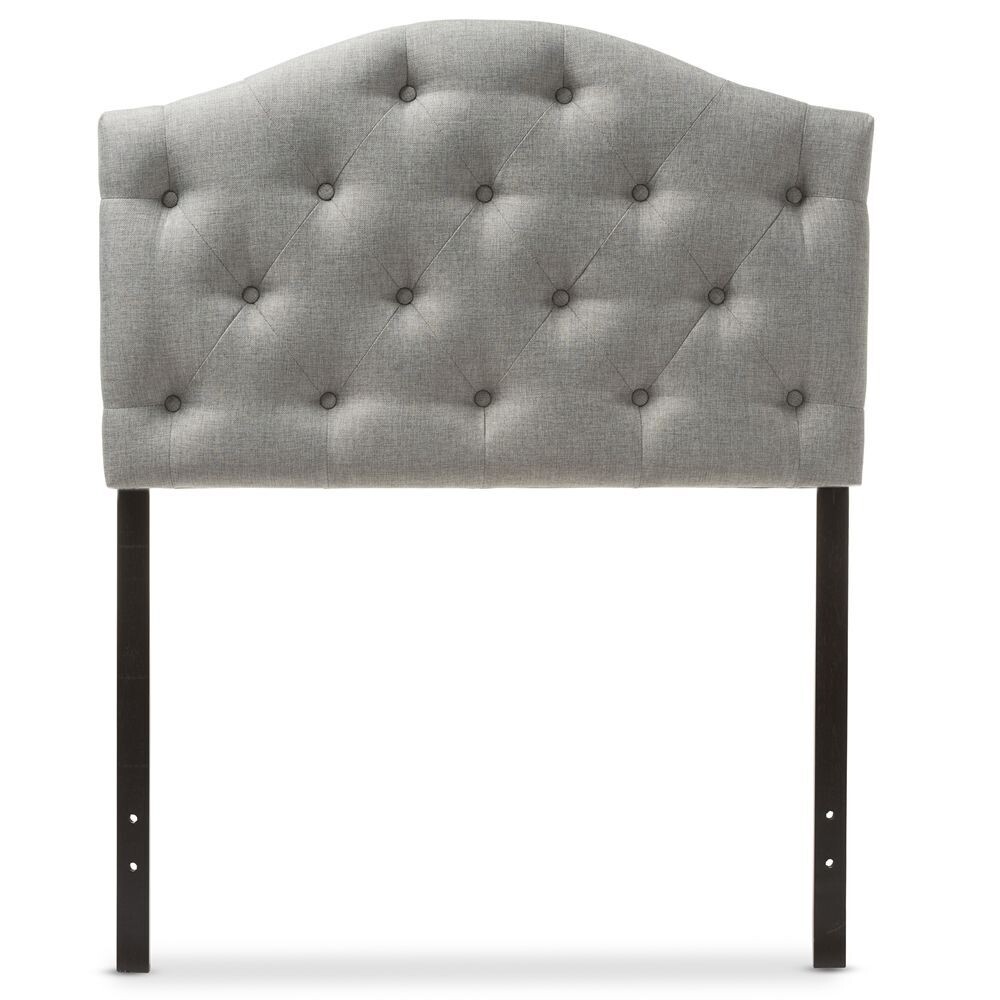 BAXTON STUDIO MYRA MODERN AND CONTEMPORARY GREY FABRIC UPHOLSTERED BUTTON-TUFTED SCALLOPED TWIN SIZE HEADBOARD

Item #: BBT6505-Grey-Twin HB