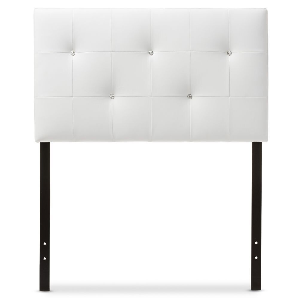 BAXTON STUDIO KIRCHEM MODERN AND CONTEMPORARY WHITE FAUX LEATHER UPHOLSTERED TWIN SIZE HEADBOARD

Item #: BBT6432-White-Twin HB