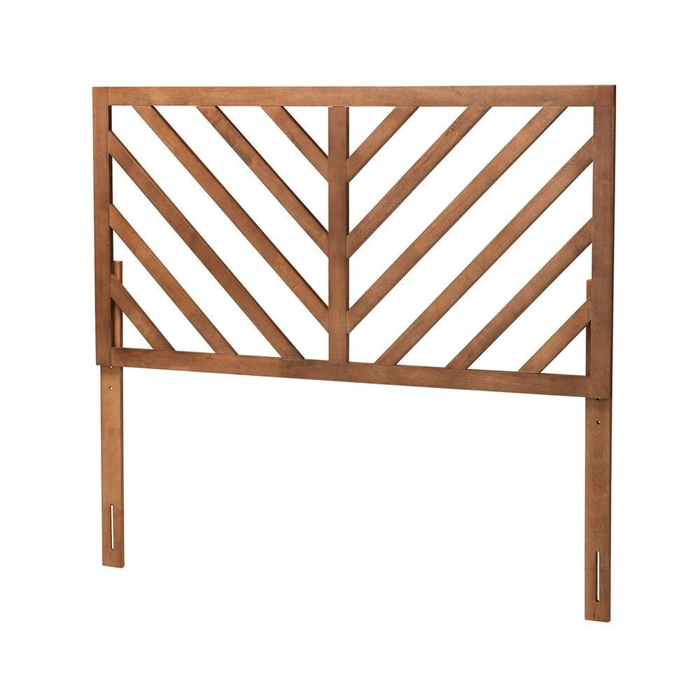 BAXTON STUDIO BELISMA MODERN AND CONTEMPORARY ASH WALNUT FINISHED WOOD QUEEN SIZE HEADBOARD