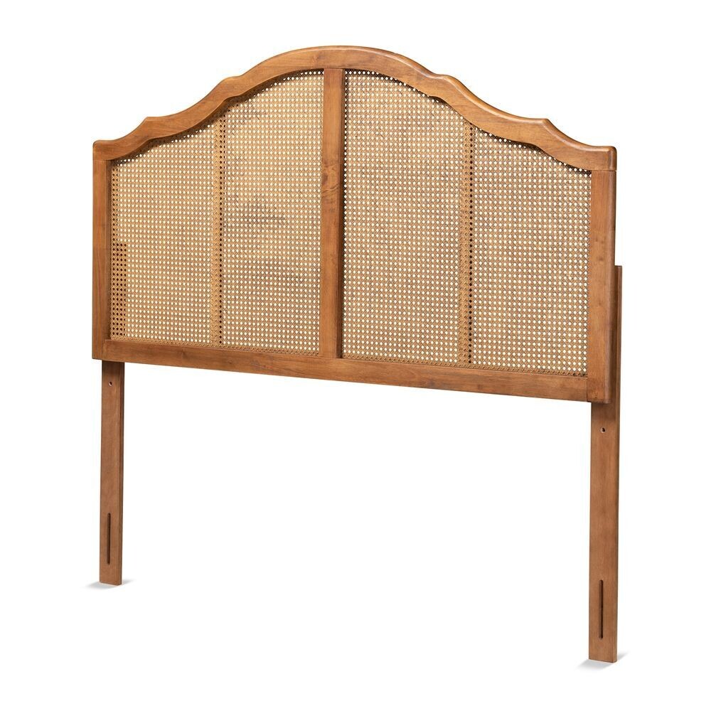 BAXTON STUDIO HAZEL VINTAGE CLASSIC AND TRADITIONAL ASH WALNUT FINISHED WOOD AND SYNTHETIC RATTAN QUEEN SIZE ARCHED HEADBOARD

Item #: MG9739-1-Ash Walnut Rattan-HB-Queen