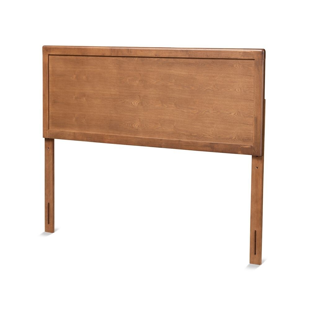 BAXTON STUDIO ALAN MODERN AND CONTEMPORARY TRANSITIONAL ASH WALNUT FINISHED WOOD QUEEN SIZE HEADBOARD