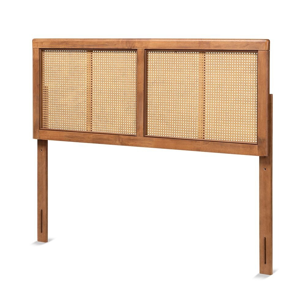 BAXTON STUDIO GILBERT MID-CENTURY MODERN ASH WALNUT FINISHED WOOD AND SYNTHETIC RATTAN QUEEN SIZE HEADBOARD

Item #: MG9725-1-Ash Walnut Rattan-HB-Queen