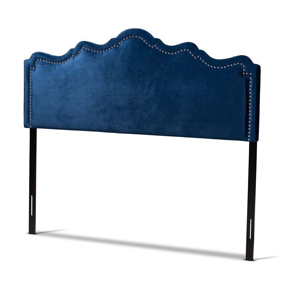 BAXTON STUDIO NADEEN MODERN AND CONTEMPORARY NAVY BLUE VELVET FABRIC UPHOLSTERED QUEEN SIZE HEADBOARD

Item #: BBT6622-Navy Blue-HB-Queen