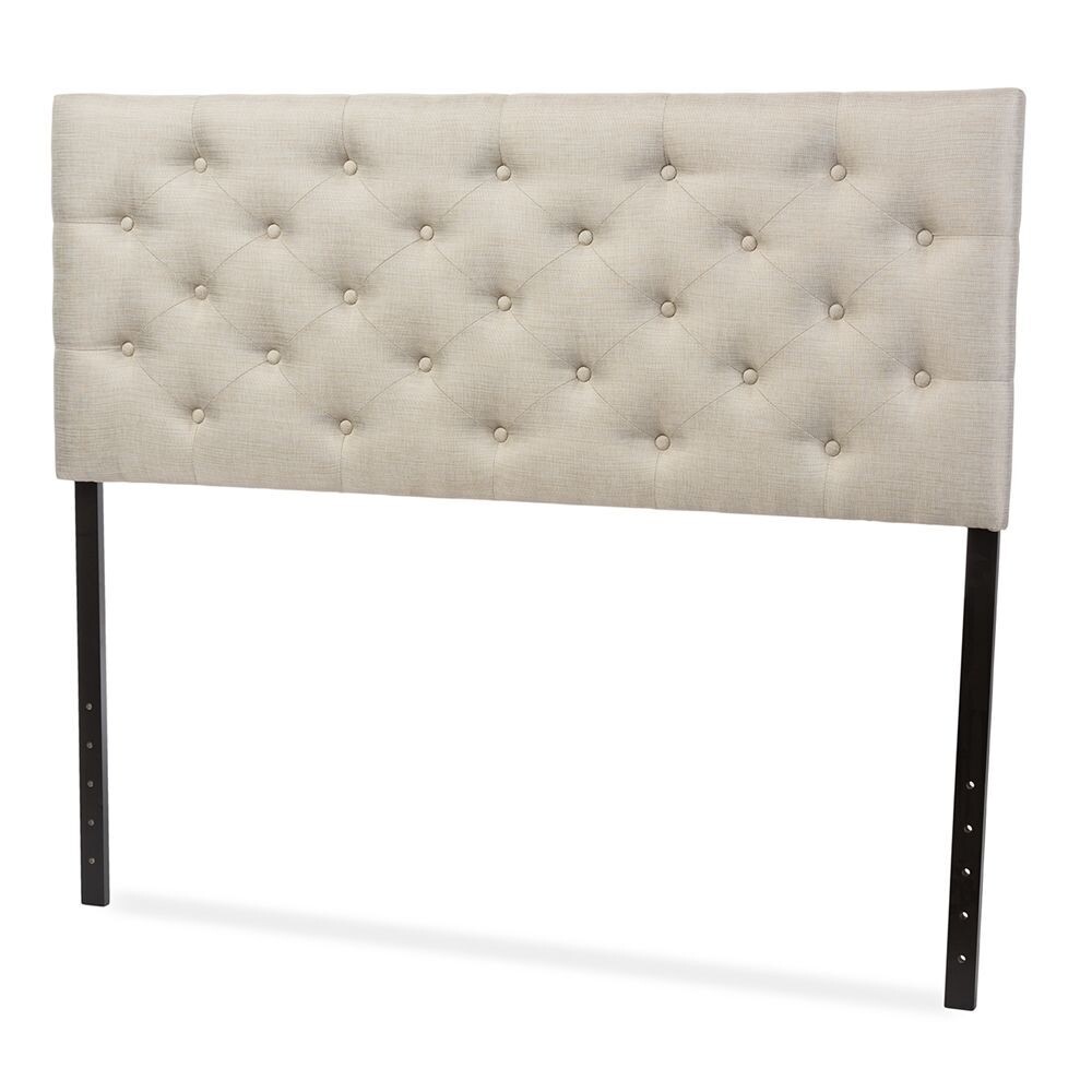 BAXTON STUDIO VIVIANA MODERN AND CONTEMPORARY LIGHT BEIGE FABRIC UPHOLSTERED BUTTON-TUFTED QUEEN SIZE HEADBOARD

Item #: BBT6506-Light Beige-Queen HB