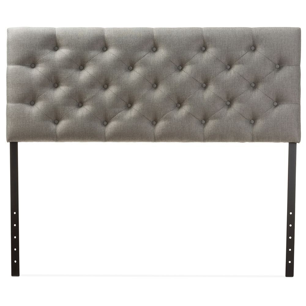 BAXTON STUDIO VIVIANA MODERN AND CONTEMPORARY GREY FABRIC UPHOLSTERED BUTTON-TUFTED QUEEN SIZE HEADBOARD

Item #: BBT6506-Grey-Queen HB