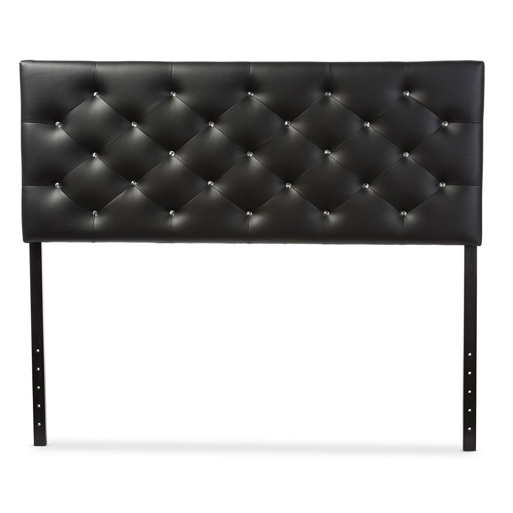 BAXTON STUDIO VIVIANA MODERN AND CONTEMPORARY BLACK FAUX LEATHER UPHOLSTERED BUTTON-TUFTED QUEEN SIZE HEADBOARD

Item #: BBT6506-Black-Queen HB
